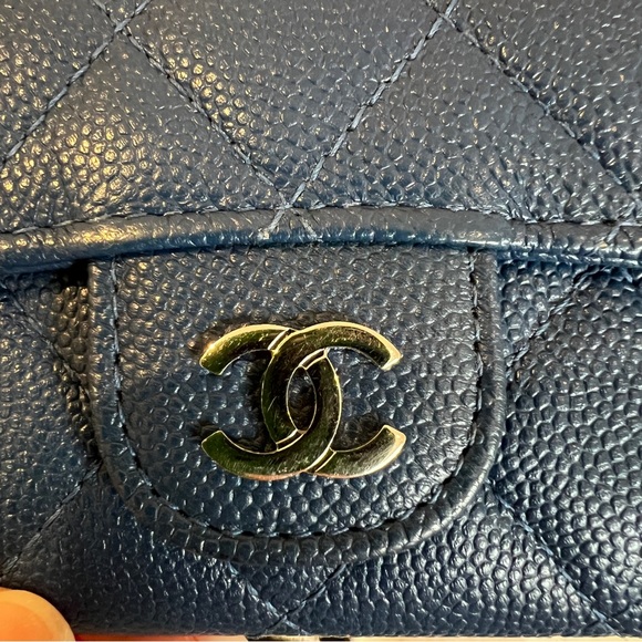 [Sold] Authentic Chanel Carver Wallet in Sapphire Blue (limited edition) - Picture 9 of 17